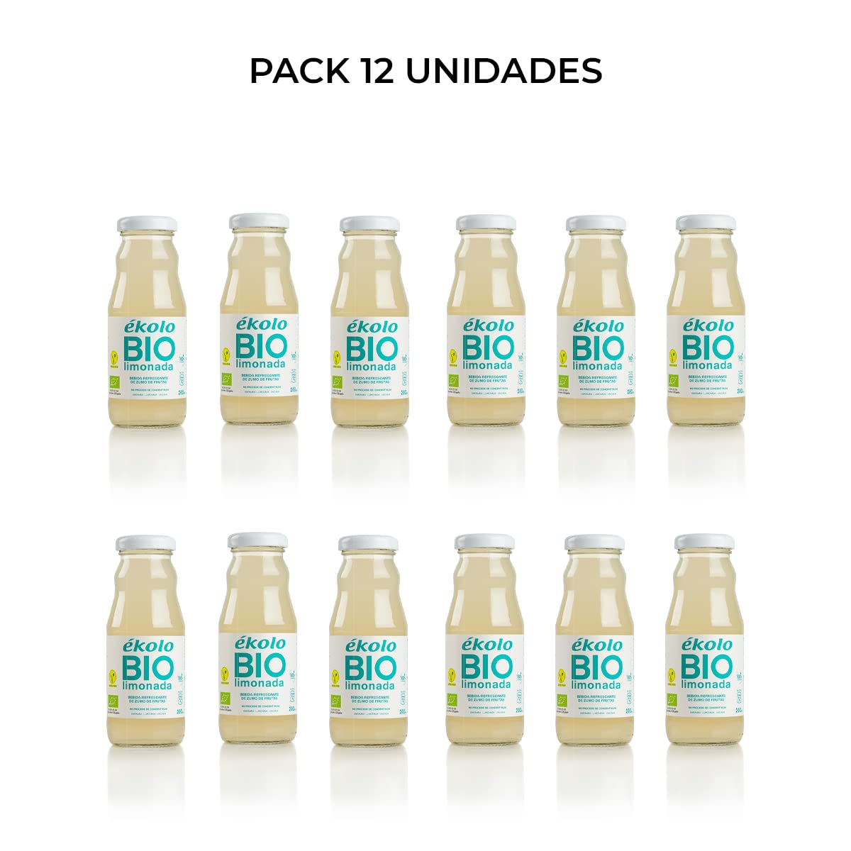 Ekolo Limonada Con Azúcar Ecológica, 12 Botellas x 200Ml 2400 ml