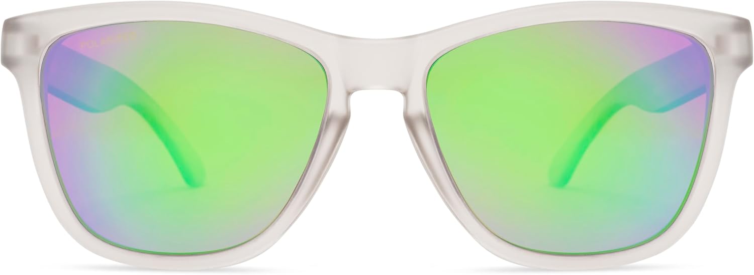 Salt Life - Square Polarized Sunglasses for Men & Women, Retro Shades with UV Protection for Beach, Summer, Fishing