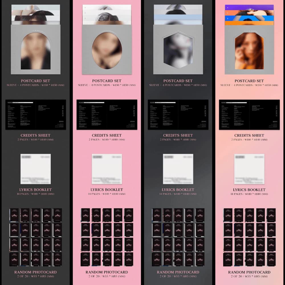 BLACKPINK THE ALBUM トレカ BLACKPINK OFFICIAL] BLACKPINK - THE ALBUM (PINK) | Pink Version