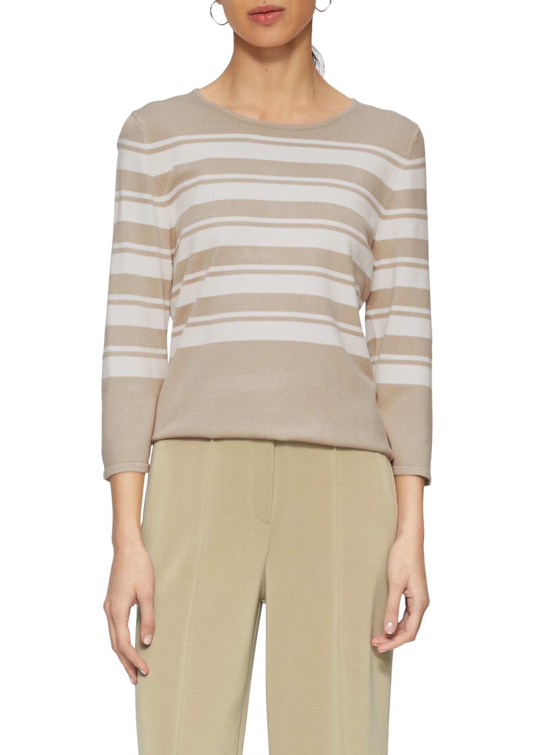 s.Oliver Gestreifter Strickpullover aus Viskosemix