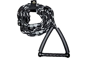 Wakesurf Rope with Adjustable Handle and Maximum Safety