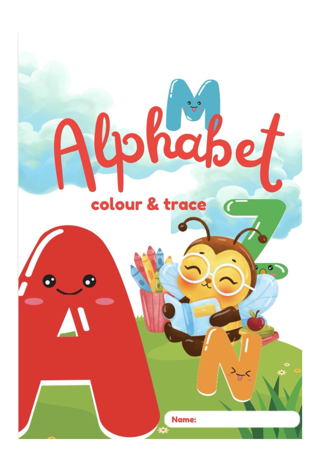 Alphabet Colour & Trace Book
