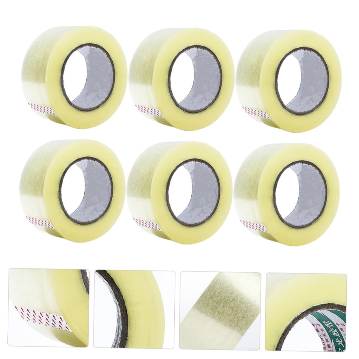 Gatuida 6rouleaux Ruban Adhésif Transparent Étanche Pour Scellage De Boîtes Ruban Haute Viscosité Simple Pour Fermeture De Cartons Et Emballage