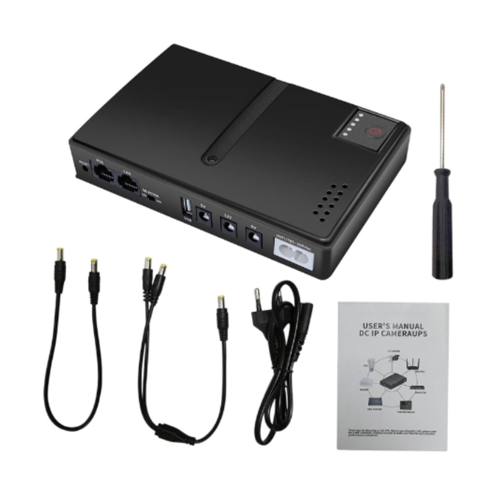 Mini Ups Dual Output Ports Professional Multipurpose for Home Routers Camera| Computers/Tablets & Networking|Power Protection, Distribution|Uninterruptible Power Supplies-image-31