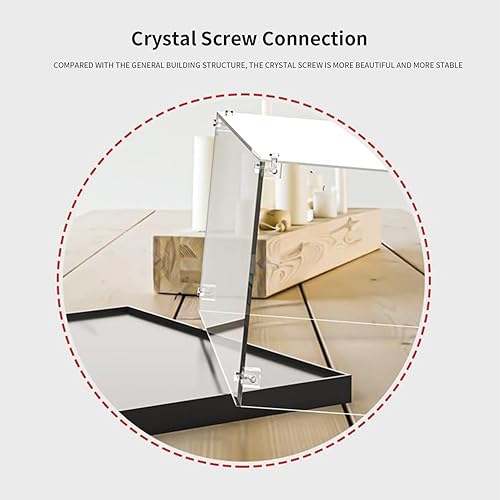 Miniatura 7 de Vitrina acrílica para Lego I am Groot 76217 (7.9 x 7.9 x 12.6 pulgadas), caja de acrílico transparente, montaje a prueba de polvo, pantalla