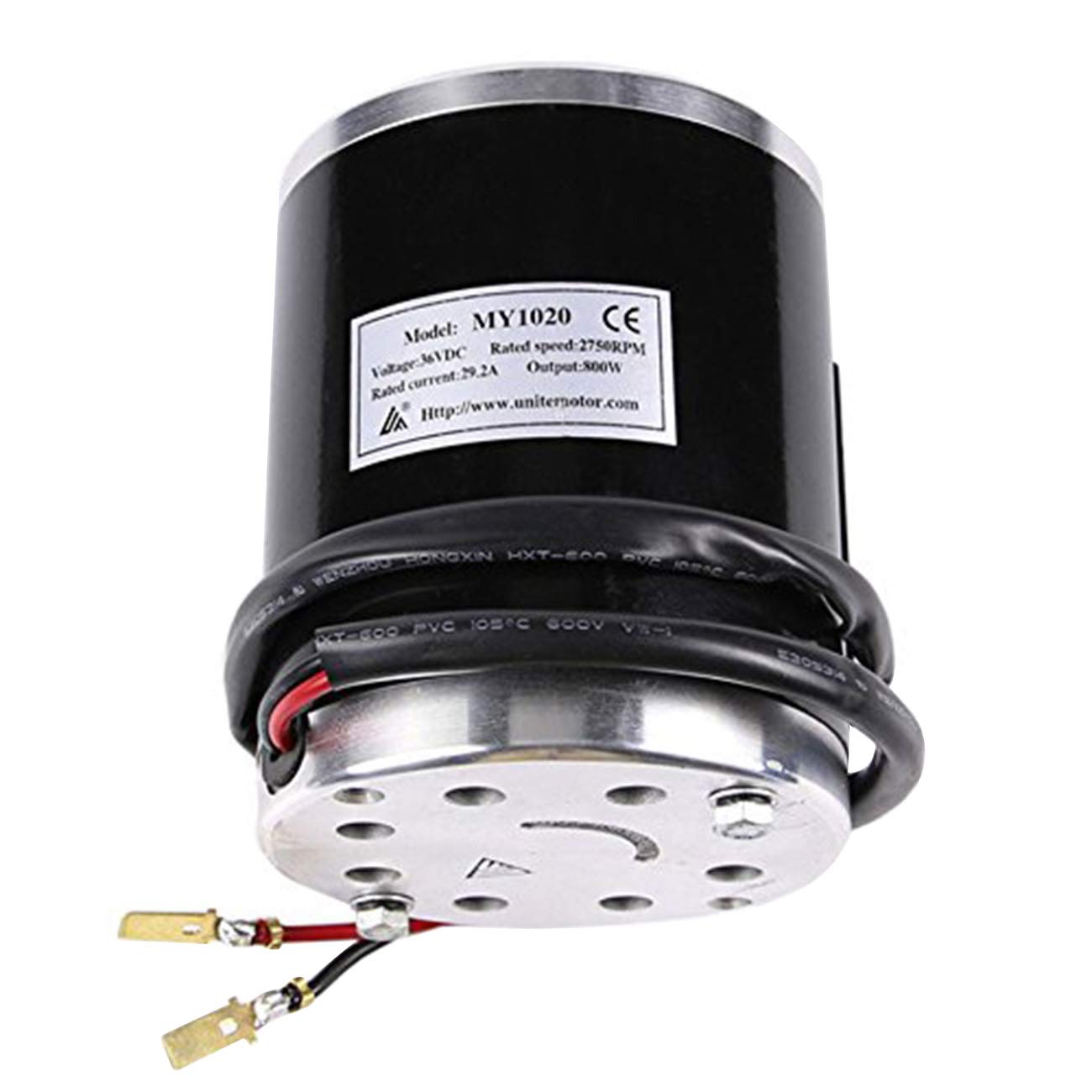 High Speed Brushed DC Motor, MY1020 36V 800W Brush DC Motor 2750rpm High Efficiency Electric Motor for Electric Scooter Mini Bike Quad