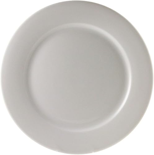 10 Strawberry Street Bistro - Plato llano de 10.5 pulgadas, juego de 6, 10 pulgadas, color blanco