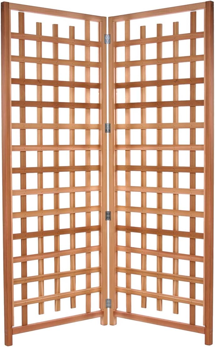 All Things Cedar TS33-2 2-Piece Cedar Trellis Panel Set Wood