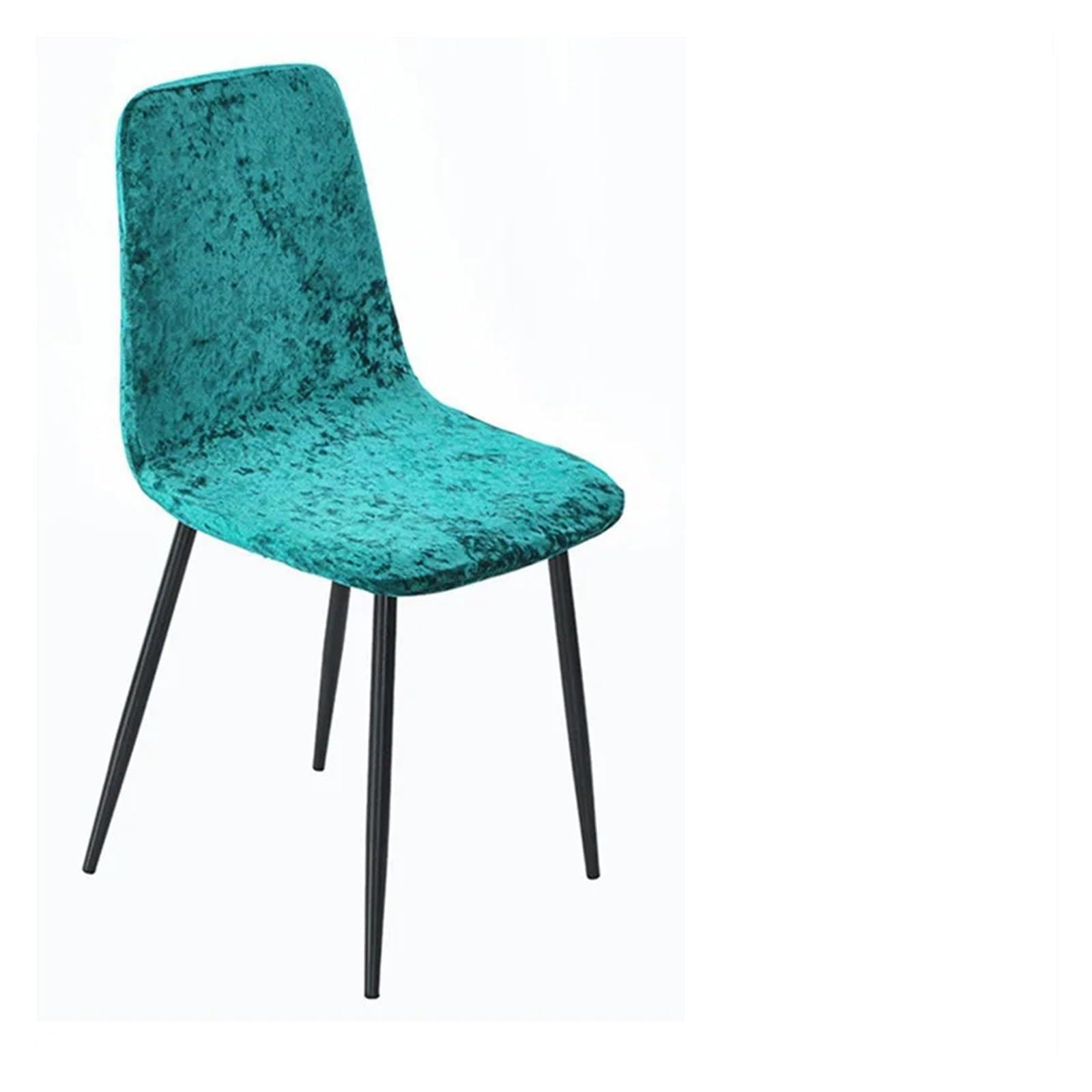SHBHWS Velvet Shell Chair Cover Stretch Plain Dining Seat Covers Elastic Armless Removable Furniture Slipcovers Home Decor for Hotel, Banquet(Green)