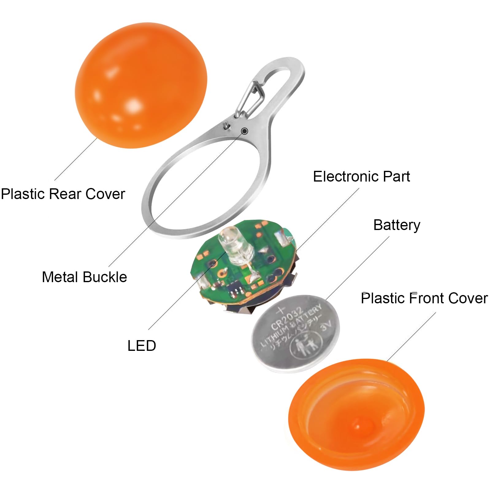 6 PCS Colgante Intermitente LED,LED de Seguridad para Perros,3 Modos de Iluminación,Luz de Seguridad Luminoso de Noche Impermeable LED,para Deportes al Aire Libre,Pasear Perro Gato,Acampar