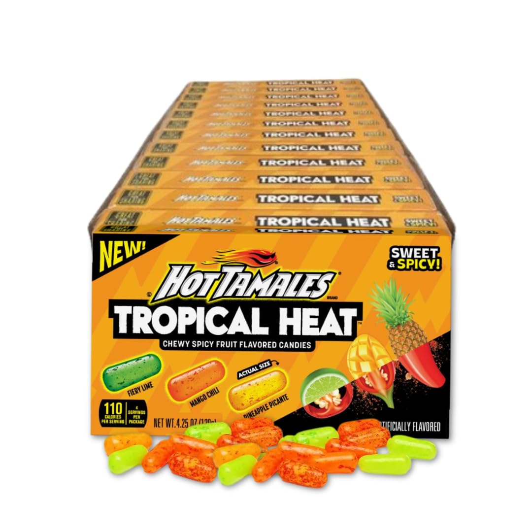 Mike & Ike - Sour Watermelon - Pack of 12 - Chewy Candies - 4.25 oz. Movie Theater Boxes