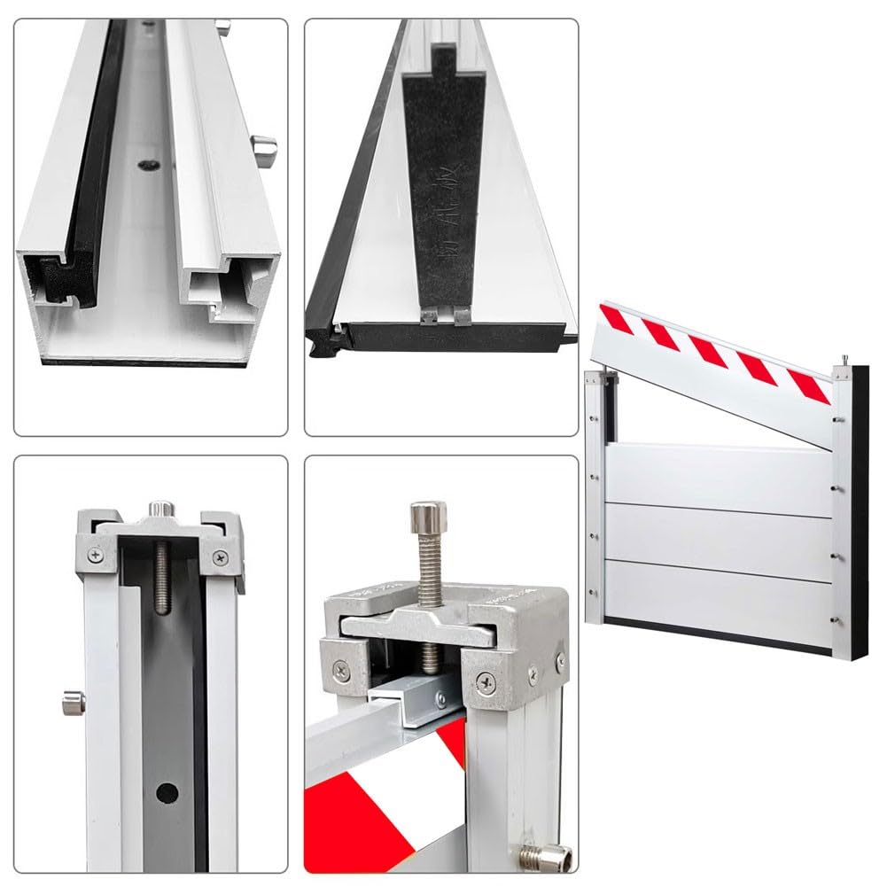 Porte de Garage Barrières Anti-inondation L 110cm x H 60cm Anti-inondation, Barrière Mobile de Protection Contre les Inondations, Réutilisable Batardeau anti inondation