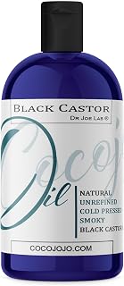 Dr Joe Lab Jamaican Black Castor Oil - Pure Natural Smoky Toasty, Cold Pressed - 16 oz - Bulk Promotes Hair Growth, Conditions, Hydrates & Nourshes All Hair Types