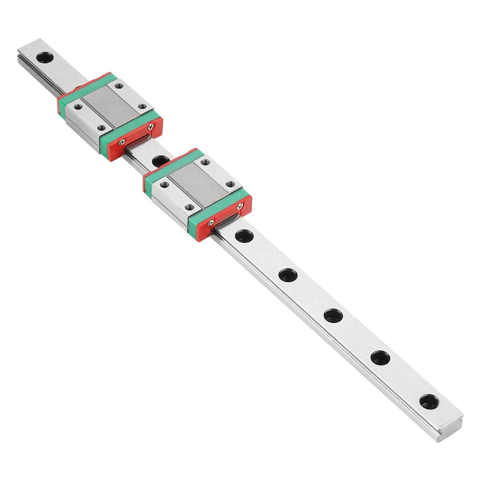 Rail de mouvement linéaire 250mm MGN12 Rail de guidage linéaire miniature Rail de guidage 12mm largeur + 2 pièces MGN12B blocs de glissière