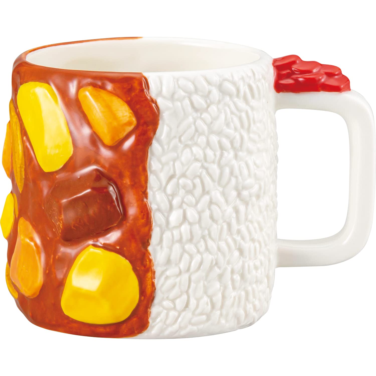 Amazon.co.jp: おもしろ食器 マグカップ 約470ml カレーライスマグ