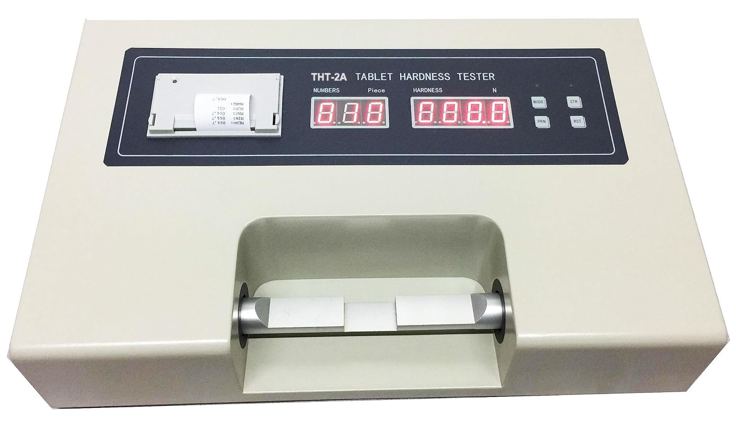 Tablet Hardness Tester Tablet Hardness Test Apparatus with Built-in Printer Large Hardness Range 500N Accuracy ±1.5% for Detecting Tablet Breaking Hardness