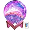 BRIGHTWORLD Moon Lamp Galaxy Lamp 5.9 inch 16 Colors LED 3D Moon Light, Remote & Touch Control Lava Lamp Moon Night…