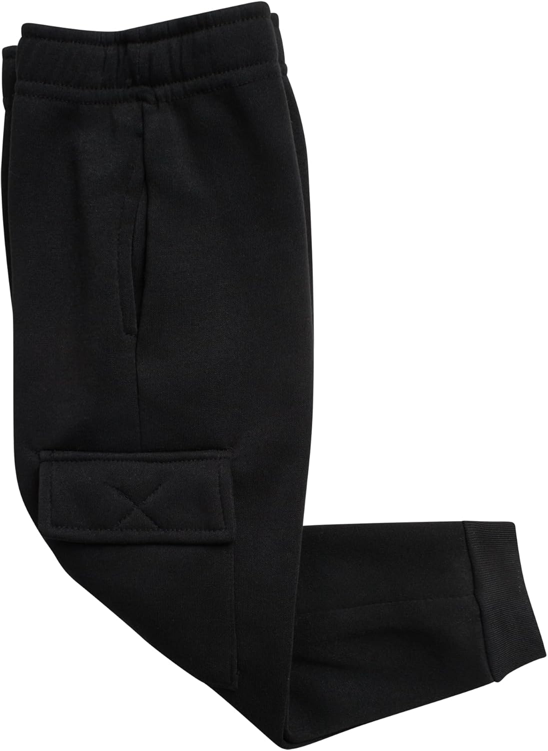 Quad Seven Toddler Boys Sweatsuit Set - 2 Piece Sherpa Fleece Lined Zip Up Boys Hoodie and Cargo Sweatpants (Sizes: 2T-7) - Image 6