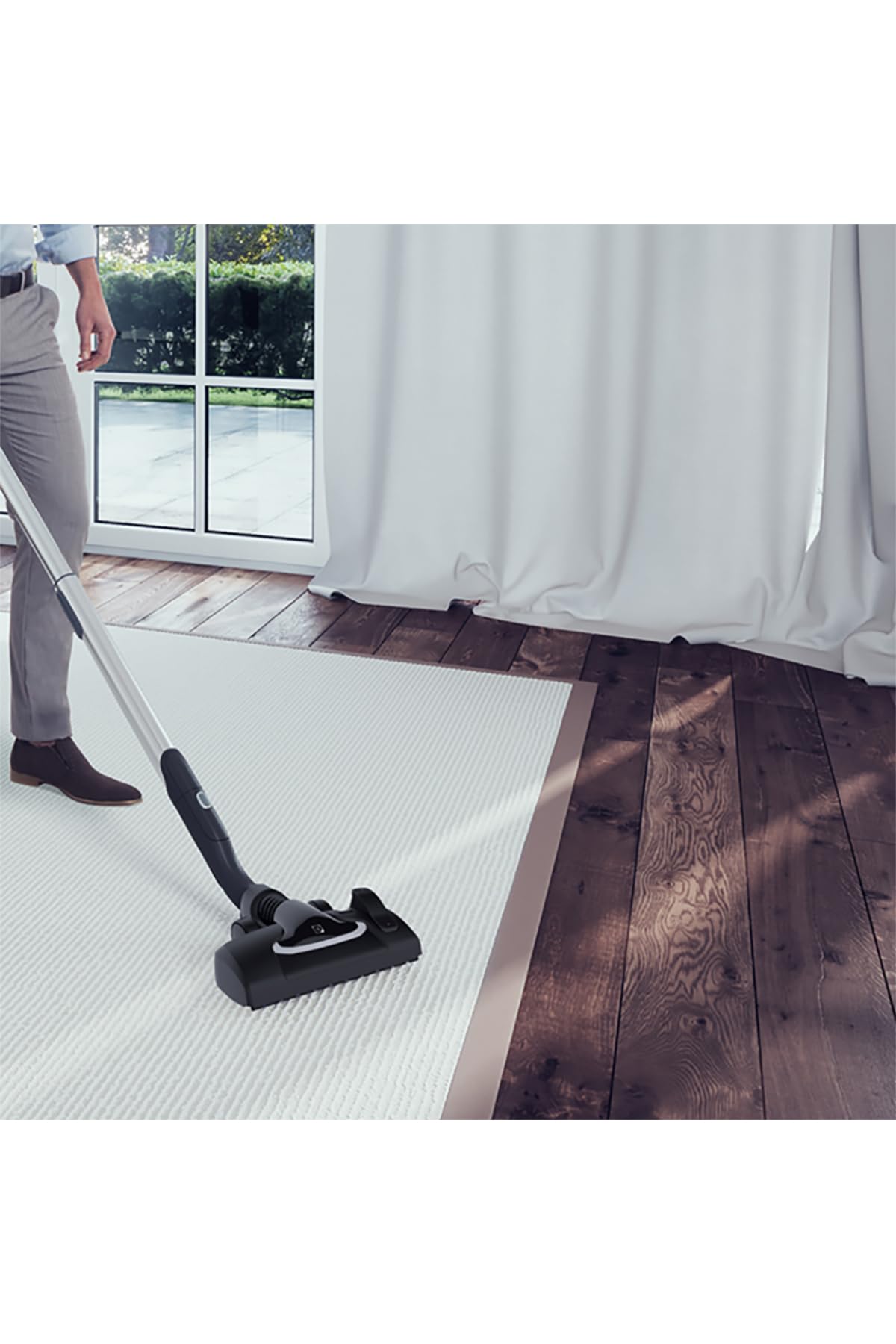 Electrolux EUOC94DB, Drum Vacuum, Negro, 850 W, 5 Liters, 66 decibeles
