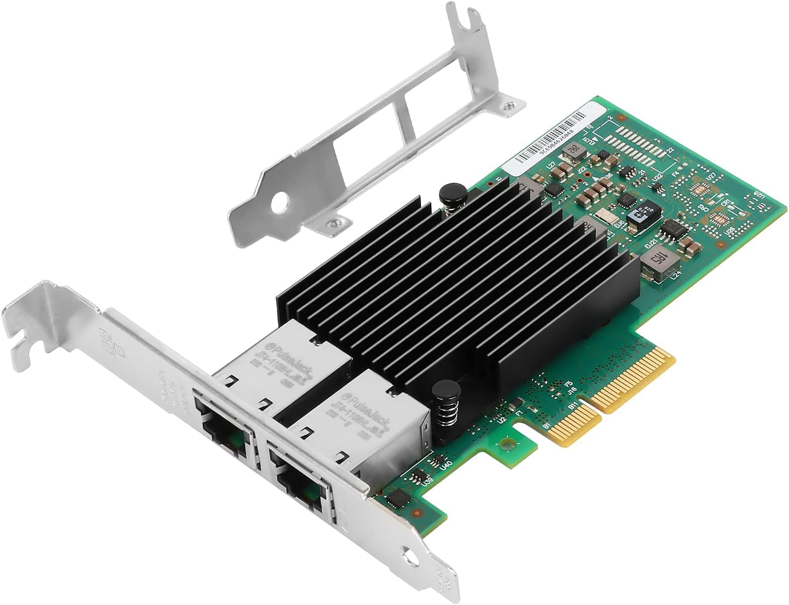 10Gb PCI-E NIC Network Card for Intel X550-T2,2.5GbE/5GbE/10GbE Copper Dual RJ45 Ports,with Intel ELX550AT2 Chip,10GbE PCI Express 3.0 X4 Ethernet Adapter Support Windows/Linux/VMware
