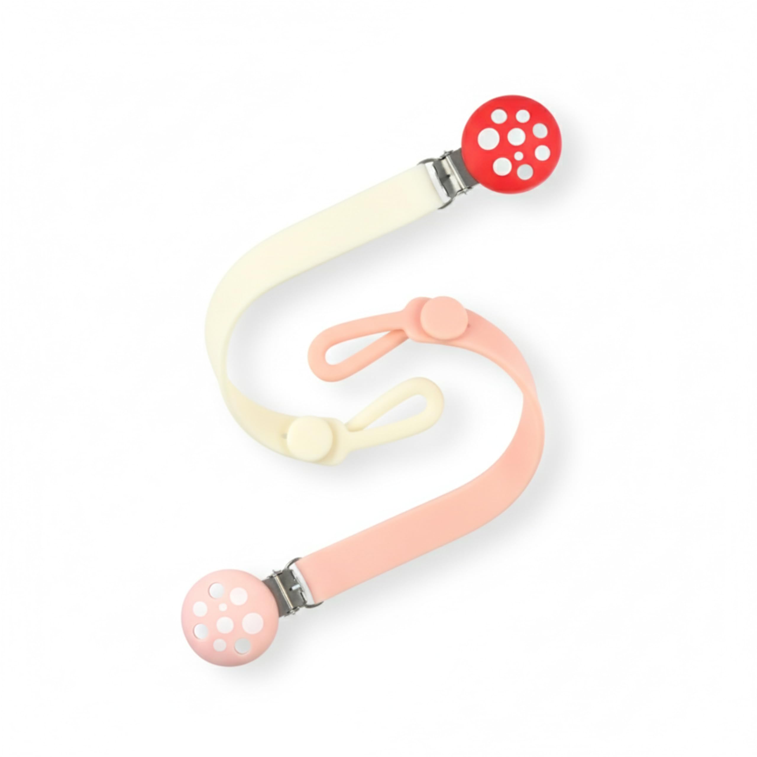 Amazon.com : RaZbaby Chompy Silicone Pacifier Holder Clip Set – 2