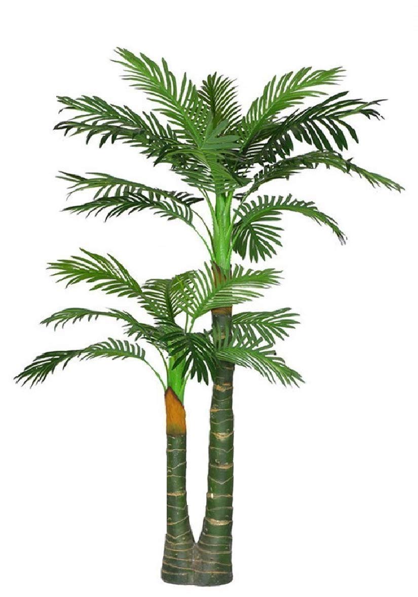 KAYKON Artificial Plant Big Areca Palm Green Tree Without Pot Indoor Plant for Home Decor (2 Leg Palm), Plastic - Review, Price and Buying Guide