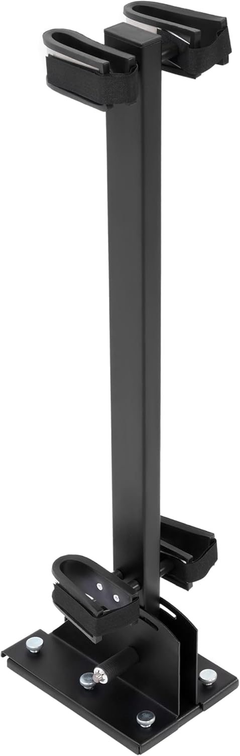 Universal Vertical Gun Rack Adjustable Steel Holder Compatible with Club Car, EZGO, Yamaha Golf Carts & UTV Stand-Up Mount for Shotguns