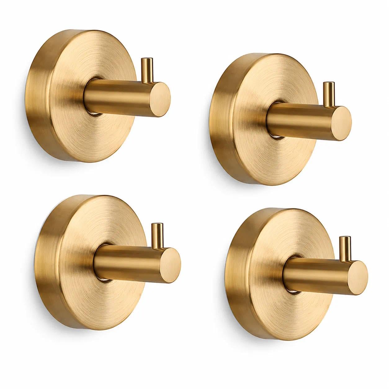 HongNuoEn 4 Pack Towel Hooks for Bathrooms