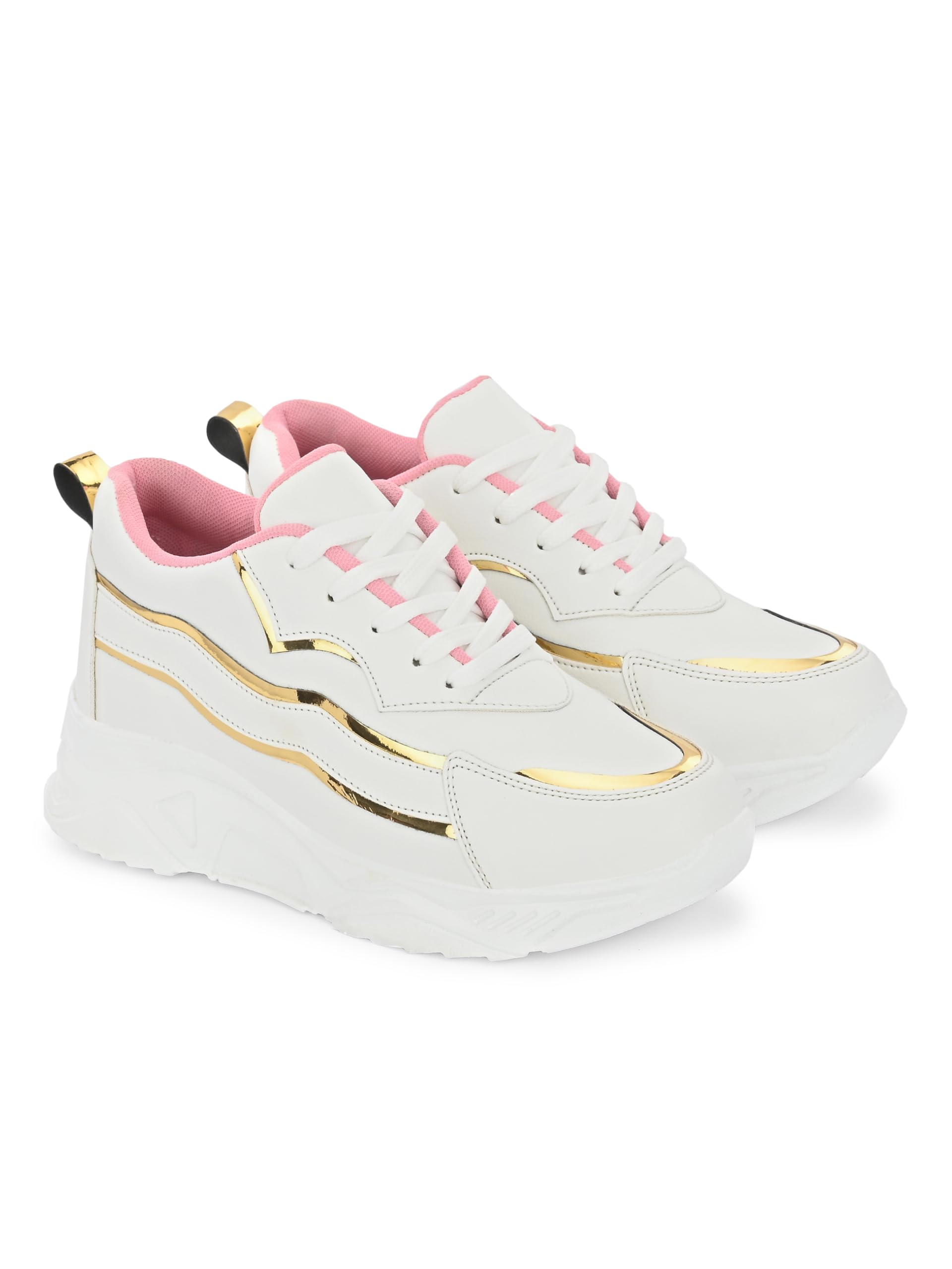 STANPHORD Women & Girls Lightweight Solid White Active Wear Casual Sneaker Shoes | Perfect Footwear for Running | Walking | Training | Cushioned Footbed | Size: 8 (B0D8L87CS2) Amazon Price History, Amazon Price Tracker