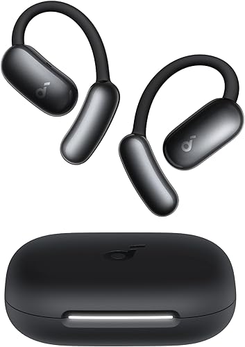 soundcore AeroFit 2 AI Assistant by Anker, Open-Ear Headphones, Pressure-Free Fit, 2× Richer Bass, Real-Time Translation Earbuds, Hi-Res Audio, 35-Hour Playtime, IP55 Waterproof Rating