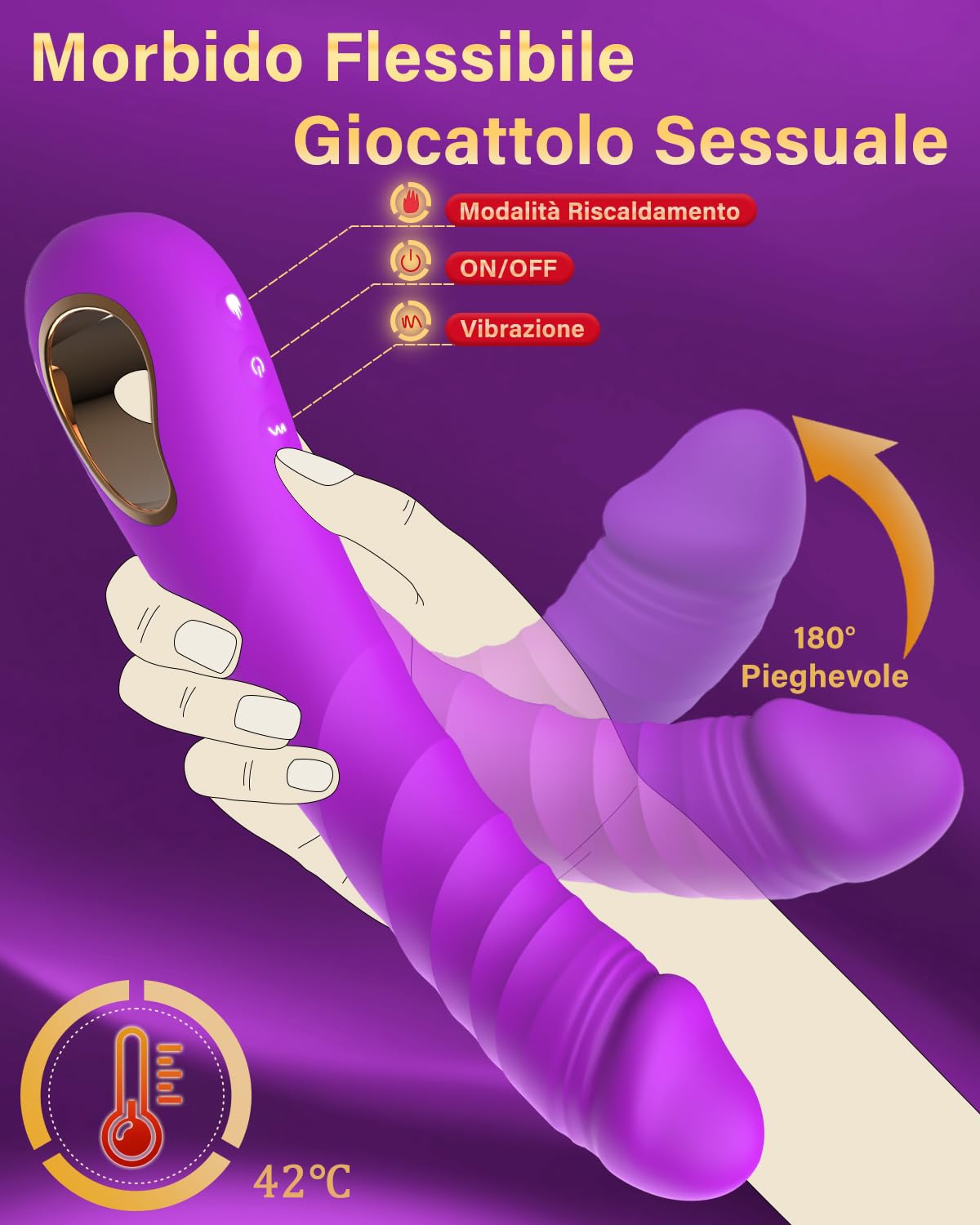 Vibratoreper Donna Professionale Vibratore con 10 Modalità Dildo Realistico Sexytoysys Coppia Vibratoriper Donna Sex Toys Sessuali per Donna Stimolatore Succhia Clitoride Femminile