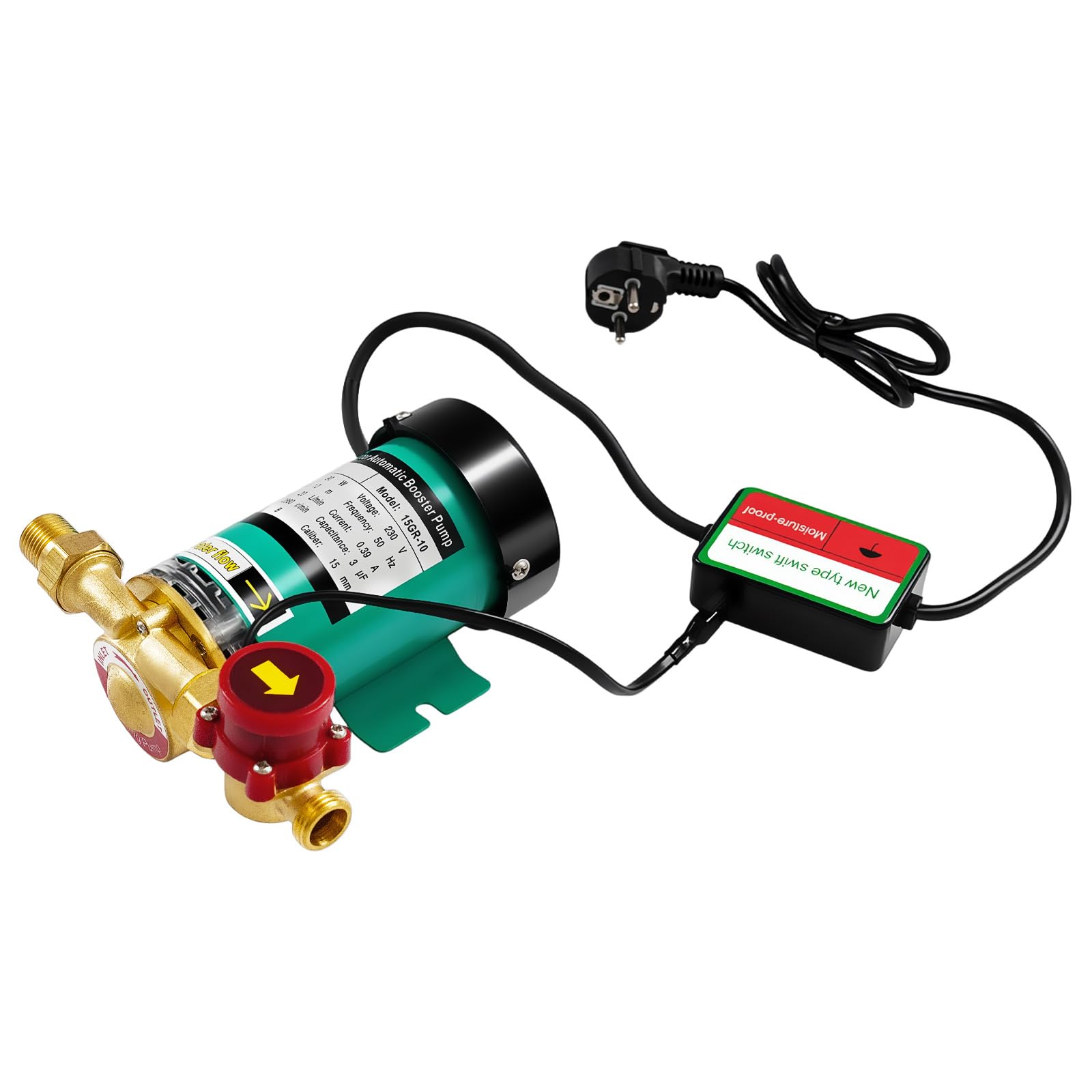 Bomba automática de aumento de presión de 90 W, bomba de agua doméstica, bomba automática para el hogar, bomba de agua y circulación, bomba de alta presión 2860 rpm, 20 l/min