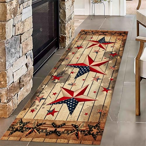 Tapete decorativo bandera USA 2x6ft vintage