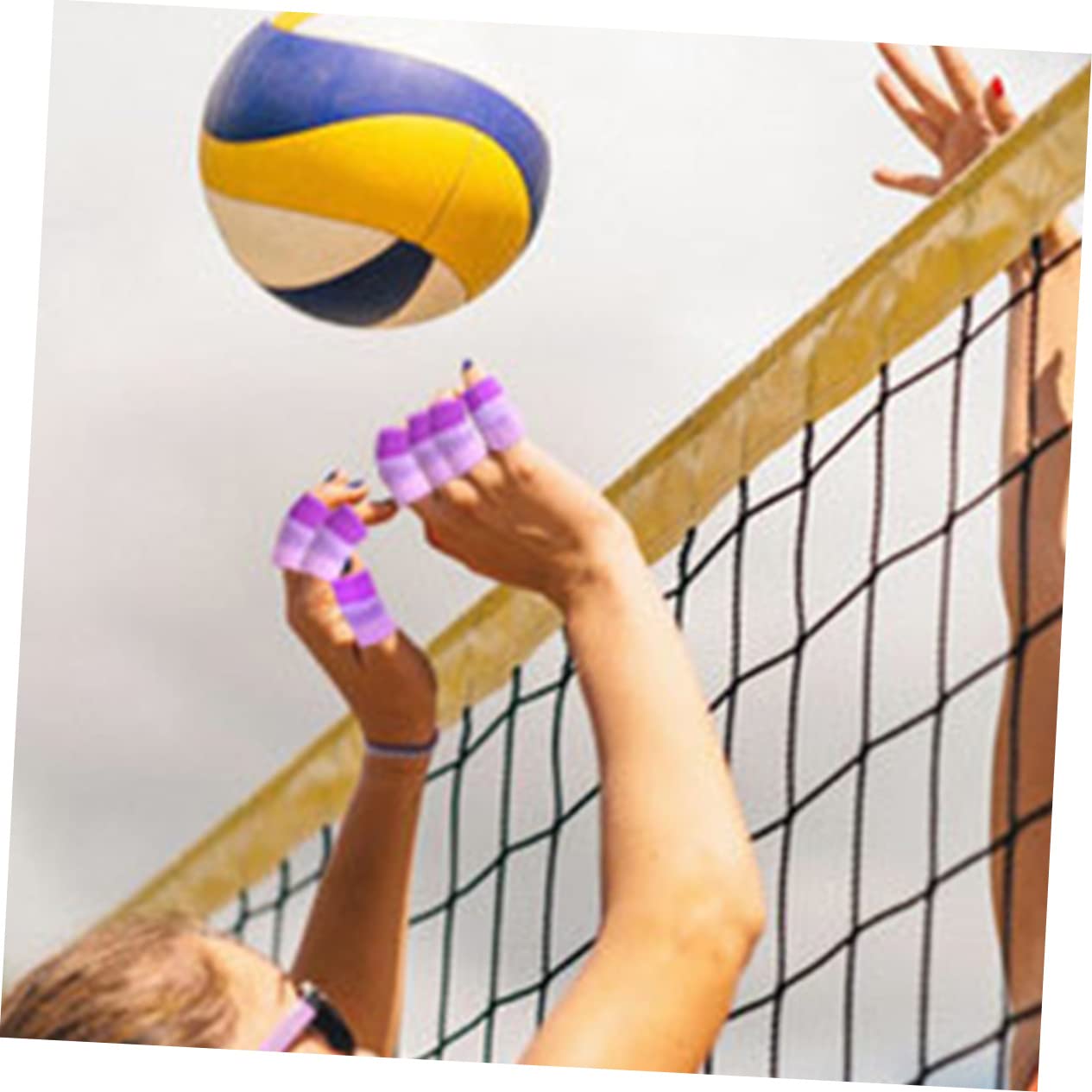 COSMEVIVI Breathable Sports Finger Sleeves 20pcs Set Finger Protectors for Basketball Universal Fit for Activities