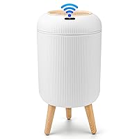 Vista 13 de Pukomc Papelera con sensor inteligente, conveniente e higiénico, fácil de usar, sensor de tecnología, impermeable, papelera de plástico para cocina