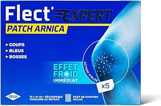IBSA Pharma - Flect'Expert - Patch Arnica 5 patchs - Bleus, coups, bosses - Effet Froid immédiat - Dispositif médical