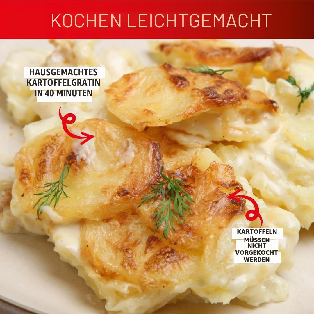 Tefal SpheriCook RK745840 16-in-1 Multicooker, Slow Cooker, Reiskocher, Dampfgarer, Warmhalten, Bräunen, spülmaschinenfeste Schüssel, 16 Programme, 5 Liter, schwarz, 750 Watt, RK745840