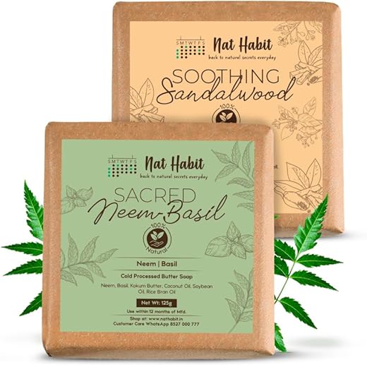 Nat Habit Neem Sandalwood De-Tan Soap Combo 125g