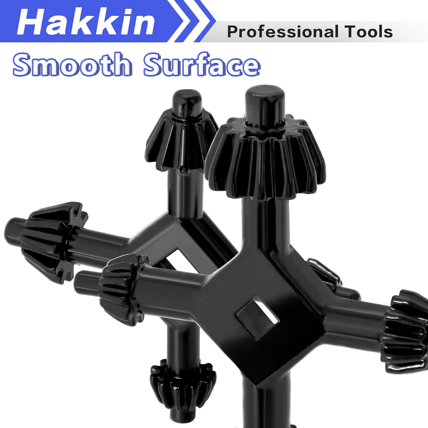2Pcs 4 Way Chuck Key 4 in 1 Drill Chuck Key Set, Multifunctional Power Tool Chucks 1/4”, 3/8”, 1/2”, 5/8”, 3/4”, 1”, Compatible with Electric Drills, Impact Drivers, and Home Tools (Size L+S2)