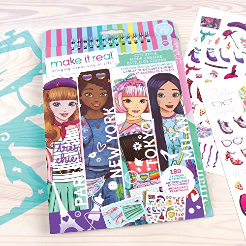 Image of Make It Real Fashion Design Sketchbook: Blooming CreativityFashion Design Sketchbook: Pastel Pop!Fashion Design Sketchbook: City Style