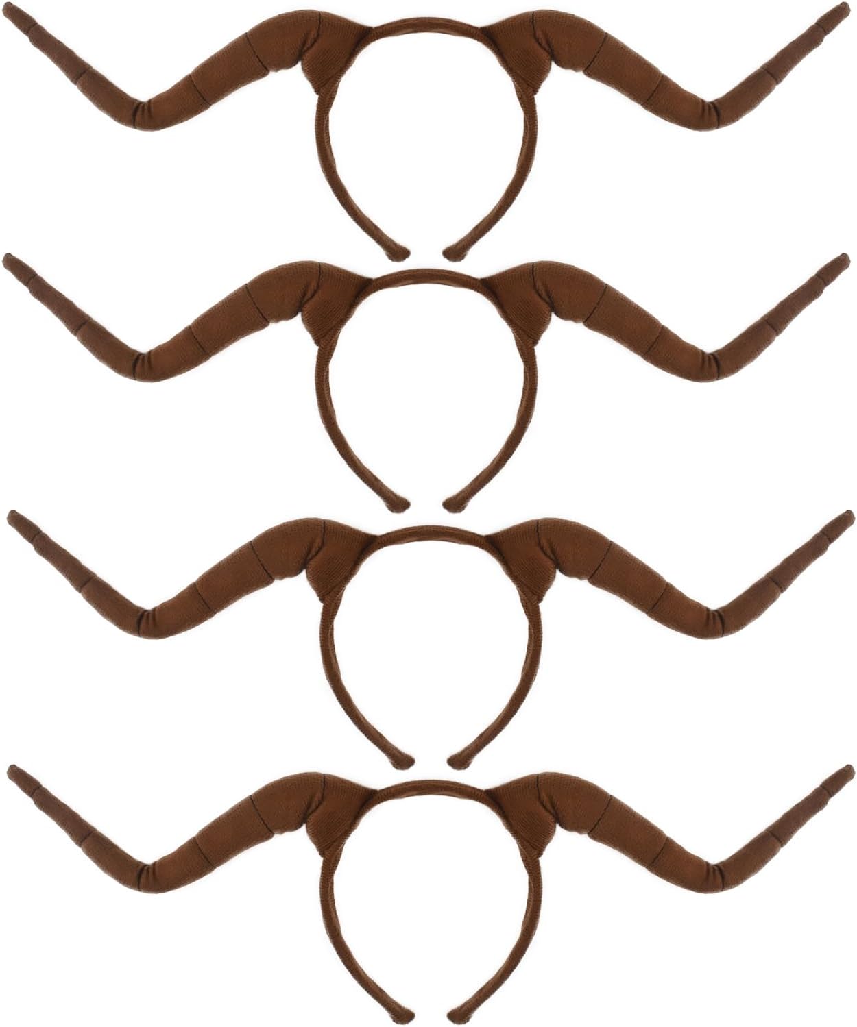 HODRME 4 PCS Animal Ears And Horns Headband-Halloween Christmas Festival Theme Party Animal Cosplay Costume Headbands