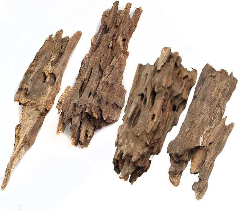 Galhos de Madeira Natural para Decoração de Terrário e Aquário em Tamanhos Sortidos emours, 4 Peças