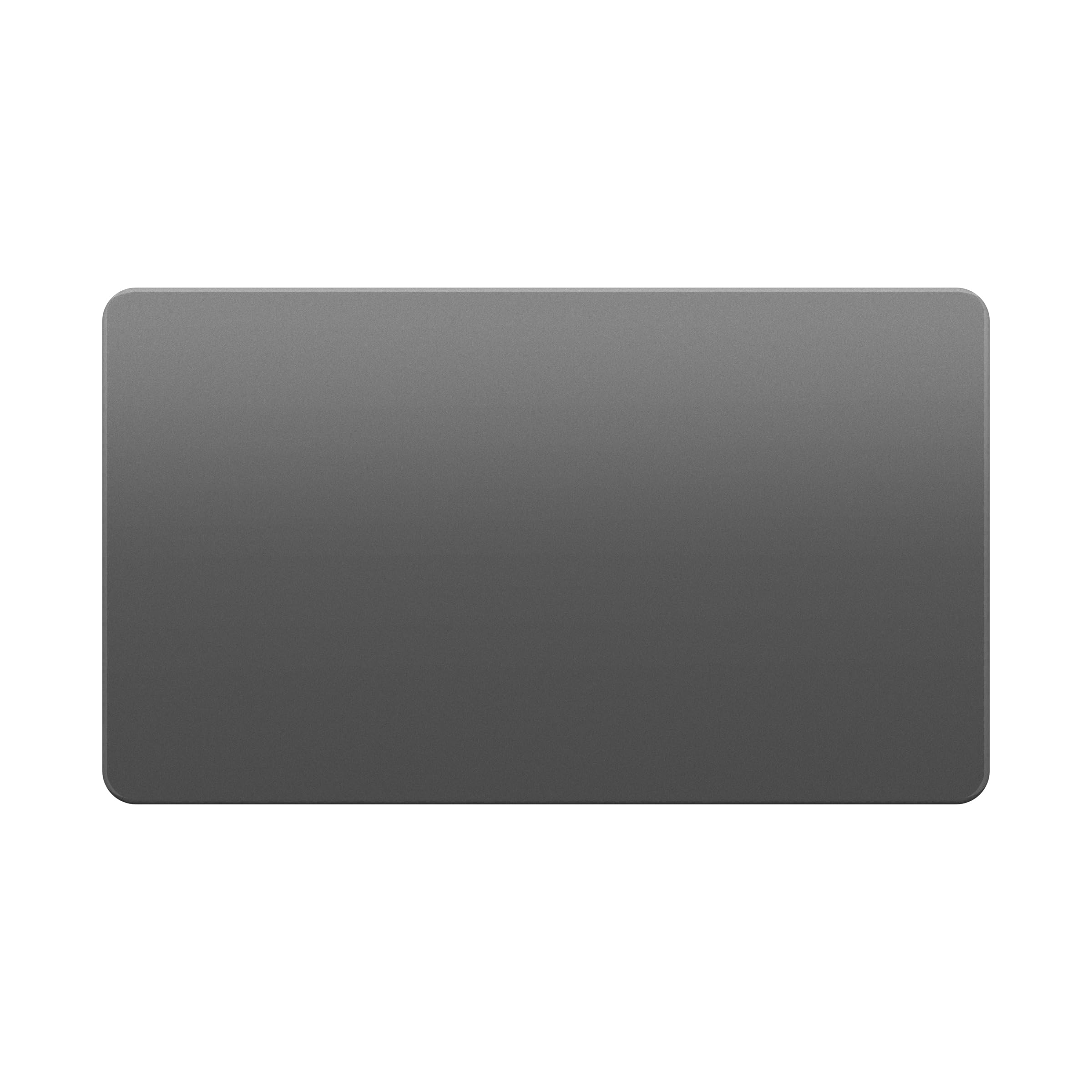 LIDER Screwless 2-Gang Blank Wall Plate, Flat Cover for 2-Gang Pattress Boxes, Flame-Resistant Polycarbonate, Modern Low-Profile Design, Round Edges, UKCA Certified, Space Gray