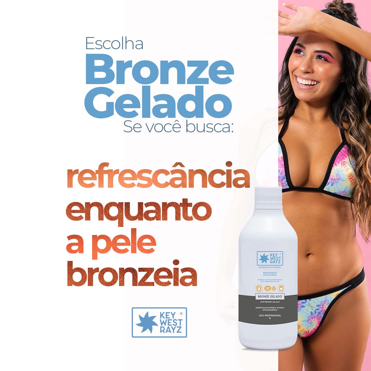 Solução Bronzeadora Por Vaporização KWR Bronze Gelado 1L em promoção! Veja a oferta e mais achadinhos de Autobronzeadores 2 Hoje é o melhor dia para comprar Solução Bronzeadora Por Vaporização KWR Bronze Gelado 1L com aquele preço maroto! Promoção! Aproveite a oferta! 2