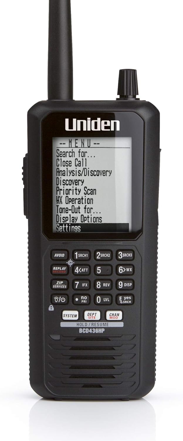 Uniden BCD436HP HomePatrol Series Digital Handheld Scanner. TrunkTracker V