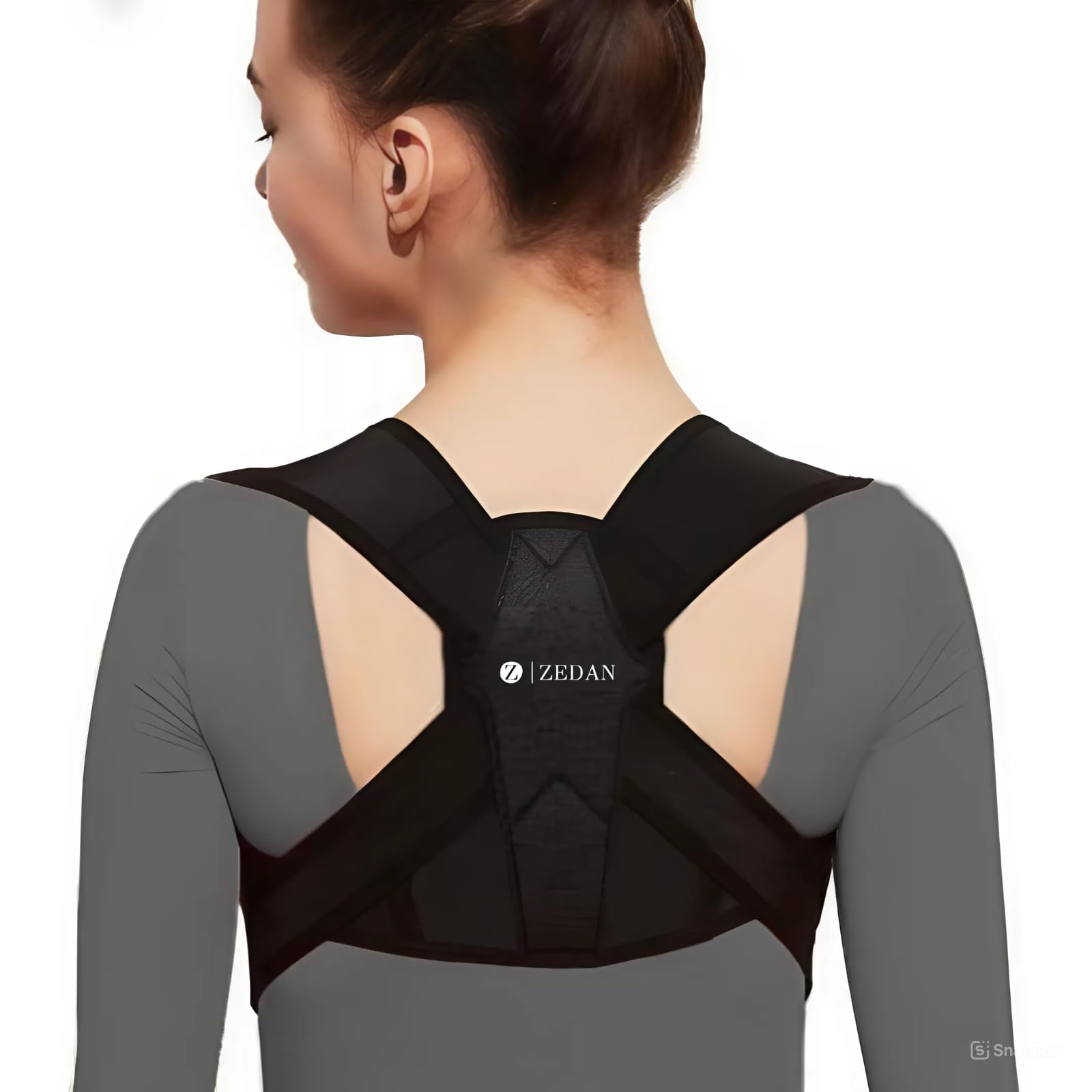 Sponsored Ad - ZEDAN Neoprene Posture Corrector Belt | For Back & Shoulder Support | Back Straightener Brace For Spine & Body Posture Correction | Clavicle Support | Universal Size | Unisex