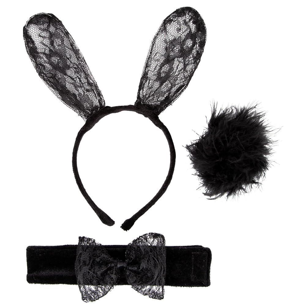Wicked Costumes Adult Lace Bunny Fancy Dress Accessory Set