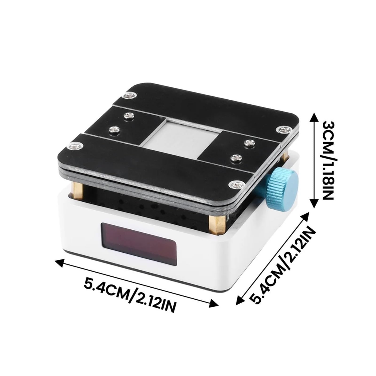 Miniaturowa Płyta Grzewcza PCB SMD Lutowanie Pro Narzędzie Grzewcze Przenośna Objętość Wyświetlacz OLED Prawdziwy Kolor Lampa Podgrzewacz Narzędzia Naprawcze LED Szybko I DokłAdnie(WHITE)