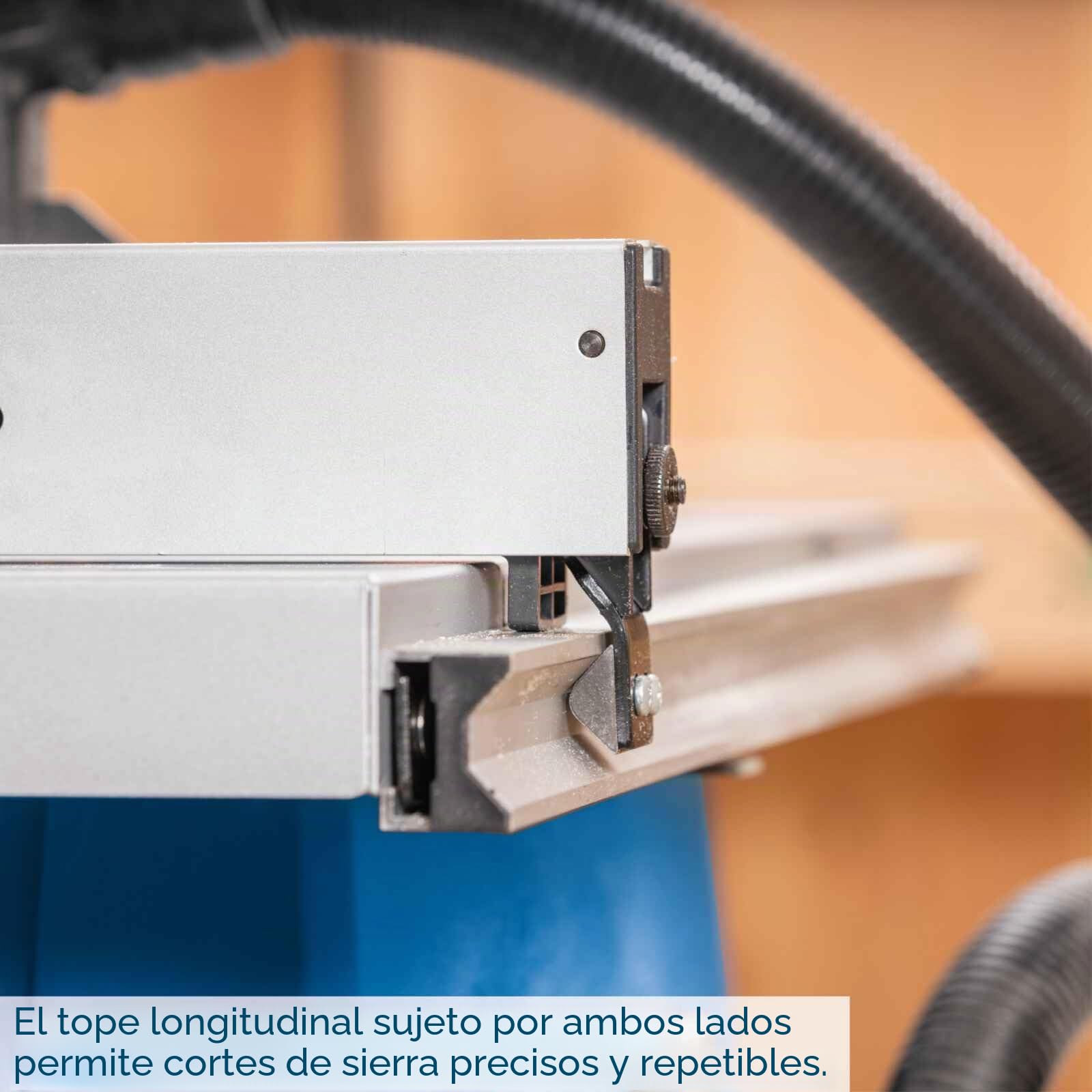Sierra de mesa HS105 Scheppach - 230V 50Hz 2000W - 10'' marca CEVIK | Altura de corte 75 mm | Inclinable 45° | Ampliación 640x920mm | Guía de corte transversal y guía paralela incluida