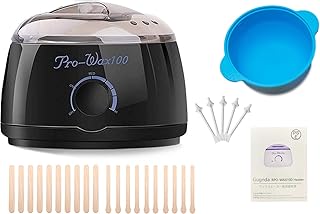 ブラジリアンワックス 脱毛 Gugrida PRO-WAXバージョンアップ版 ワックスヒーターセット Gugrida日本語説明書が付いています ワックスウォーマー 脱毛機 脱毛セット (ブラック)